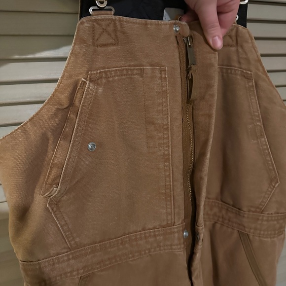 Women's Carhartt Bib Overalls Size L-Tall - Picture 3 of 4